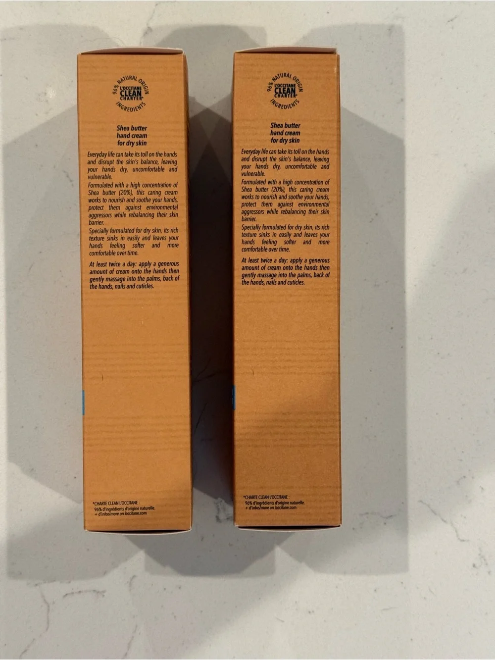 L'OCCITANE Dry Skin Hand Cream (2 tubes w/ boxes)